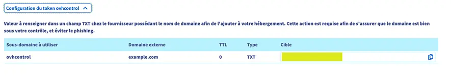 Lier un nom de domaine existant à hébergement, exemple OVH